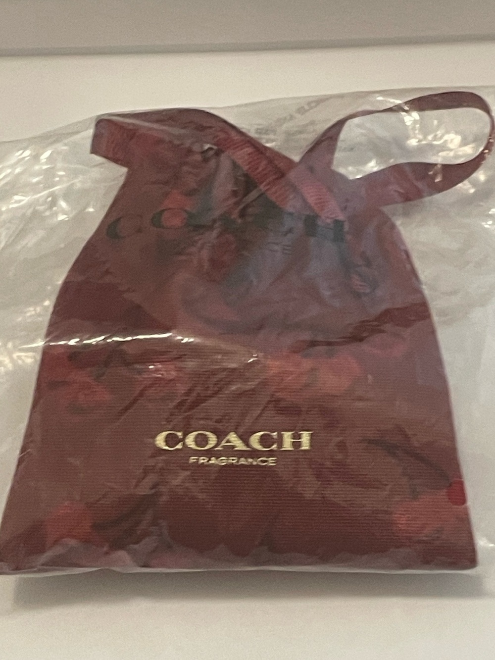 Coach Fragrances Red Glitter Hair Claw Clip & Dusty NEW - Picture 7 of 7